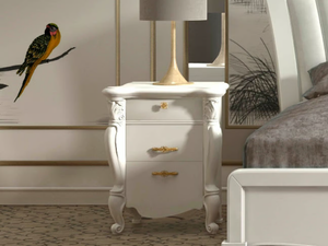 SMERALDO - Wooden bedside table with drawers _ CASA +39